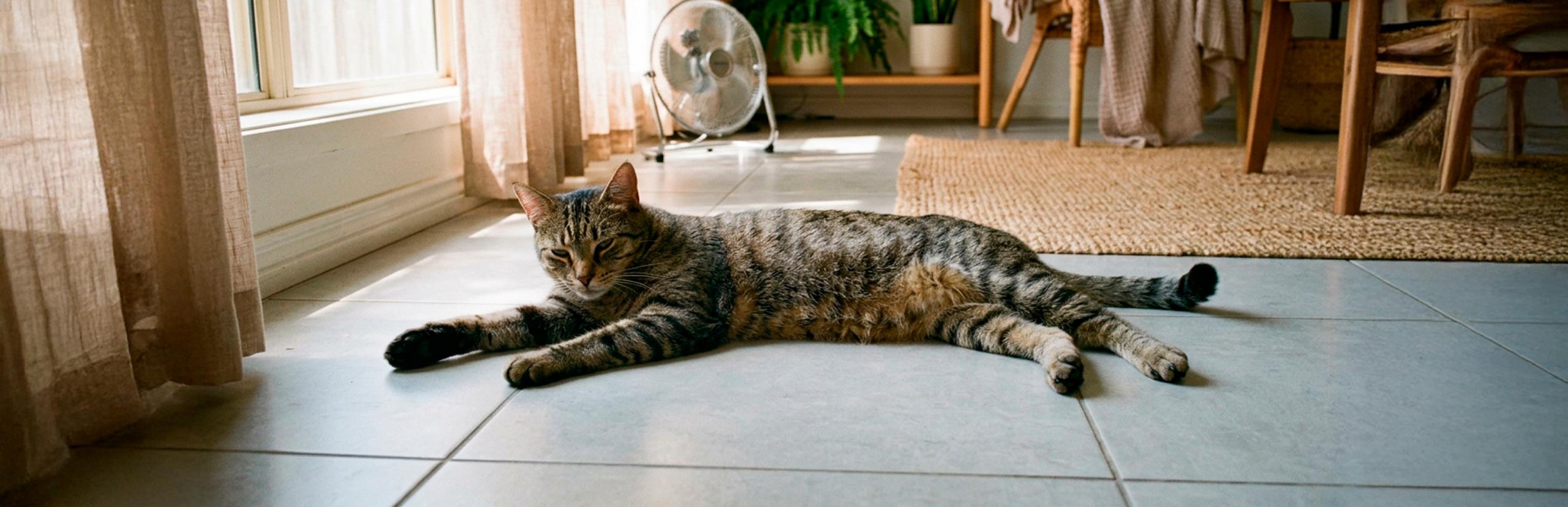 como afecta el calor a los gatos